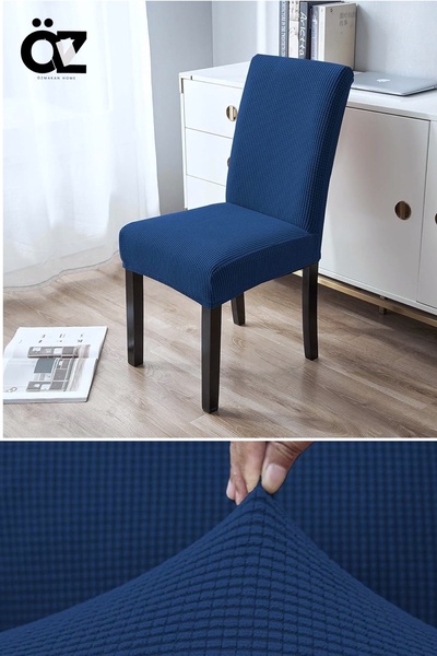 ÖZMAKAN Kare desen sandalye kılıfı,sandalye örtüsü tekli