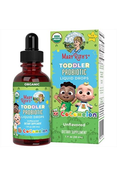 Maryruth's قطرات بروبيوتيك سائلة للأطفال الصغار بنكهة كوكوميلون من ماري روث أورجانيكس | بروبيوتيك للأطفال من عمر ١ إلى ٣ سنوات | ١ أونصة سائلة