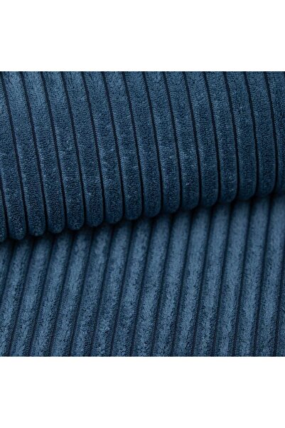 TUSI FABRICS Stofa tapiterie canapele, Corduroy, POSO, 100 x 140 cm, Albastru, 1 metru liniar, TUSI LEATHER