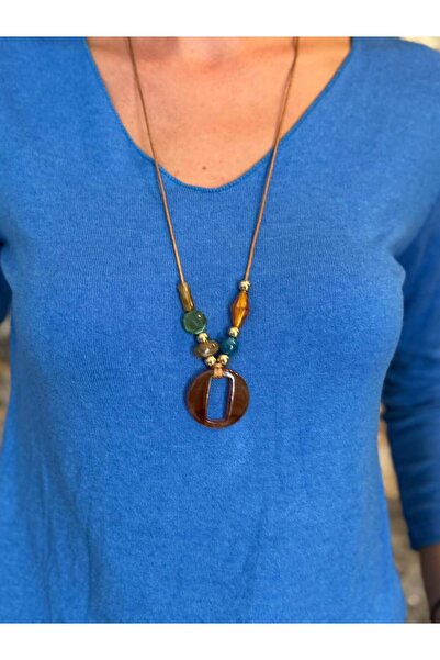 Punta Otantik NC2025KB Bluză italiană cu decolteu în V, albastru