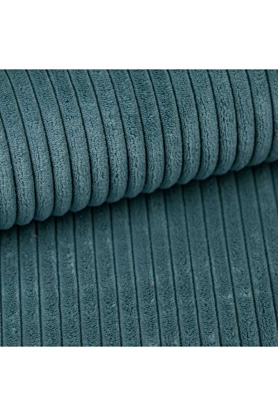 TUSI FABRICS Sofa upholstery fabric, Corduroy, POSO, 100 x 140 cm, Turquoise, 1 linear meter