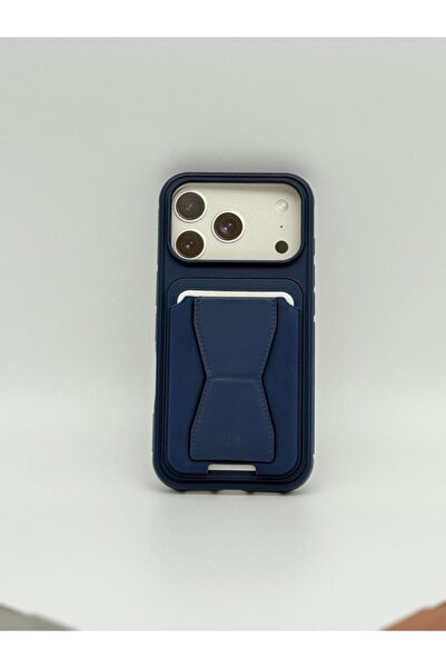 GENERAL حافظة جلدية مغناطيسية مع حامل لهاتف iPhone 17 Pro - غطاء واقٍ مع حامل بطاقات قابل للطي