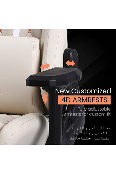 DOWINX Ergonomic Computer Gaming Chair, Reclining Office Chair with Massage Cushion - White