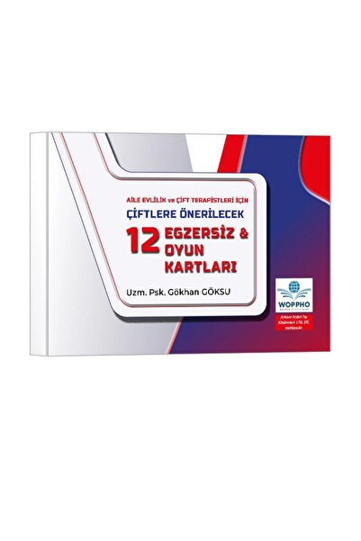Ankara Nobel Tıp Kitapevleri Aile Evlilik ve Çift Terapistleri İçin Çiftlere Önerilecek 12 Egzersiz & Oyun Kartları
