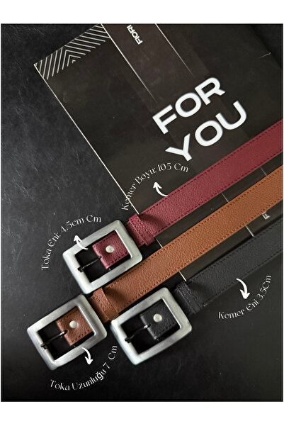 Fiori حزام نسائي مربع الشكل ذو إبزيم ذهبي مكون من 3 قطع، حزام للسترة، حزام لل...