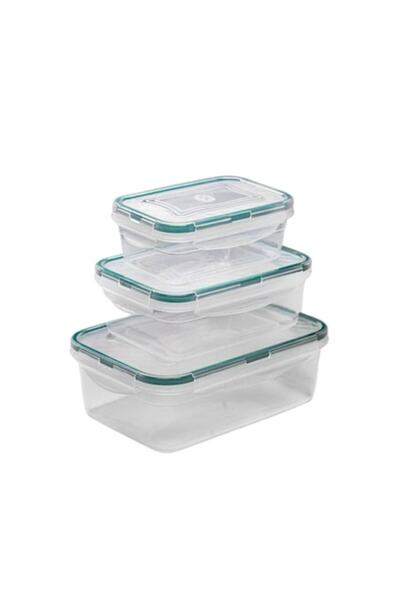 sterk Pachet de 3 recipiente alimentare din plastic 0,44 l + 0,83 l + 1,47 l