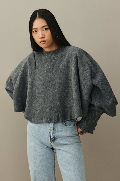 Fahhar Punch-Colored Sweater Set Anthracite