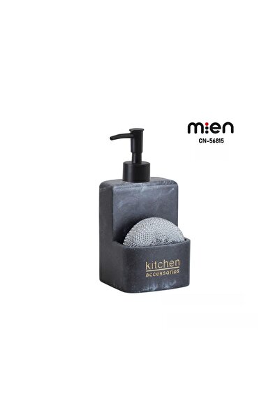 MİEN E/1 POLYRESİN HAZNELİ SIVI SABUNLUK SİYAH