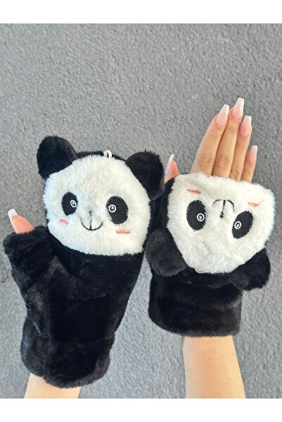 Gönülden Tasarım PELUŞ PANDA NAKIŞ İŞLEME KATLANIR PARMAK ELDİVEN