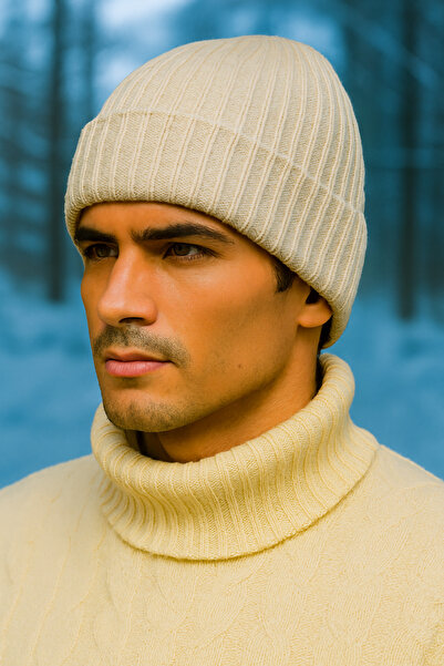 GONCA ŞAPKA Unisex Corded Basic Winter Trend Beanie