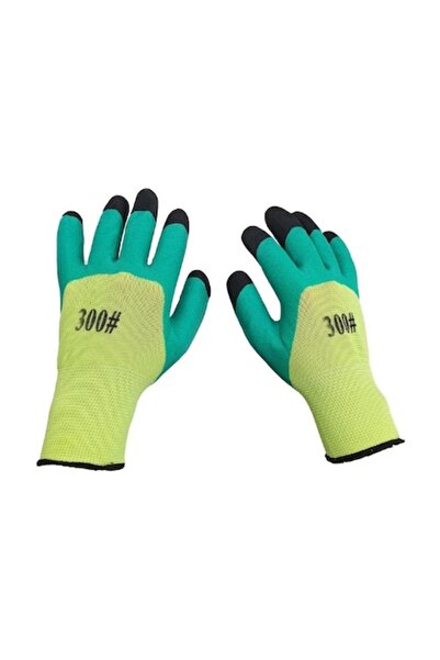 Clino Pachet de 12 mănuși de grădină din material textil/cauciuc