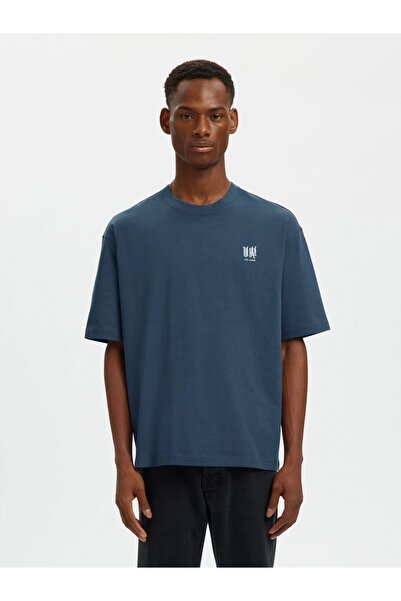 Selected Homme T-Shirt mit Rundhalsausschnitt Print