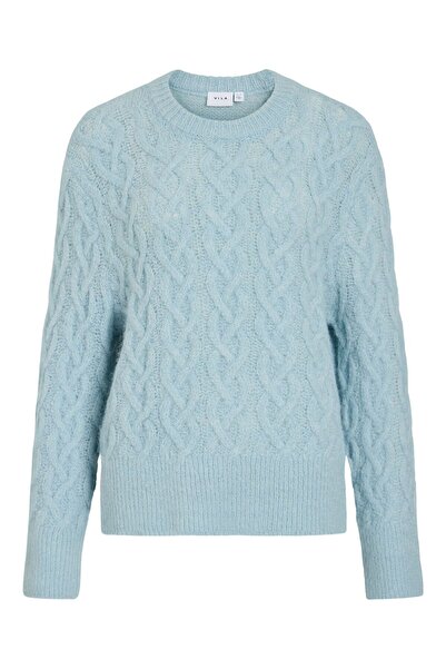 VILA Strickpullover VISOBELL Zopfstrick