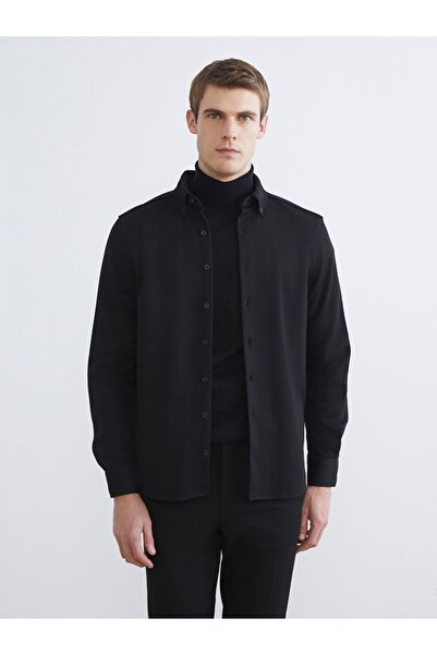LC Waikiki SOUTHBLUE Regular Fit Довгорукавна чоловіча сорочка з візерунком