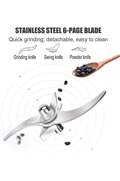 SHEWOW Sandoir Electric Coffee & Spice Grinder - 650W Multifunctional Grain Mill