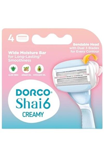 Dorco مجموعة شفرات حلاقة شاي 6 للنساء - 4 قطع