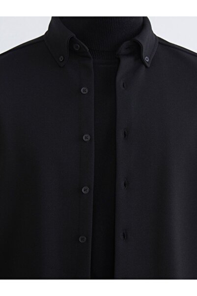 LC Waikiki Ανδρικό πουκάμισο με μακρυμάνικο σχέδιο SOUTHBLUE Regular Fit