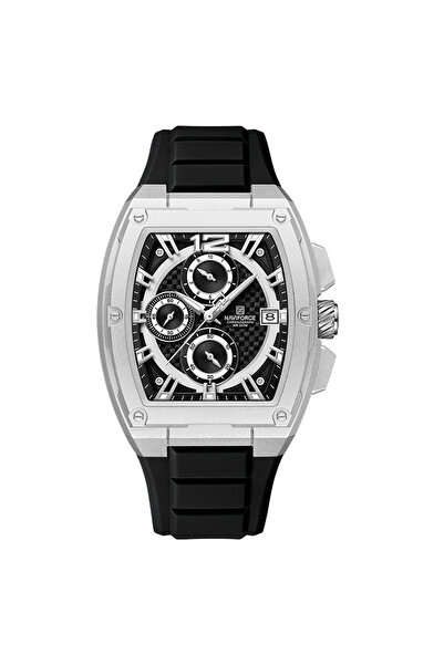 Naviforce 8050 Black-Silver Men's Watch – Sport Design, Multiple Functions, Date Display