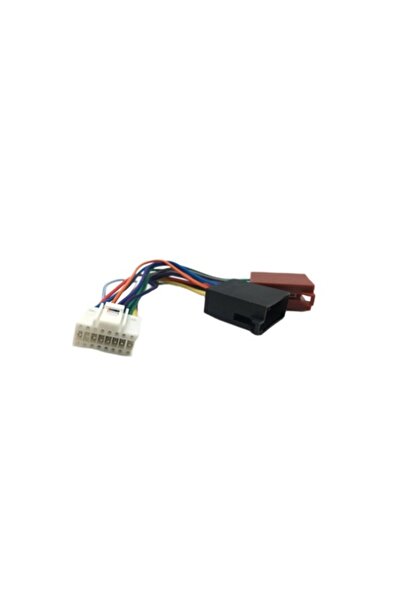 OEM Cablu adaptor auto PANASONIC ISO ALB cu 16 pini pentru redare audio, lung...