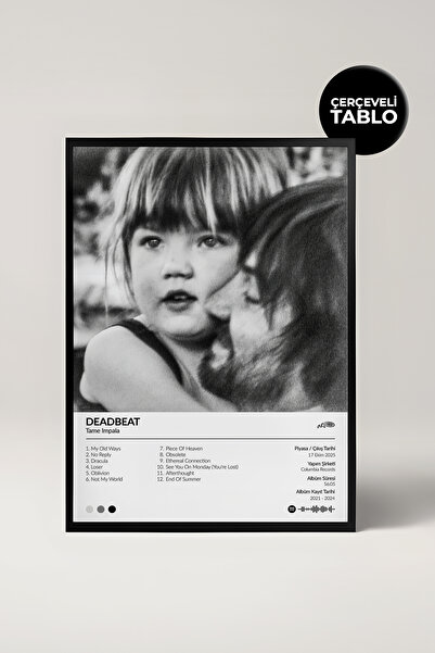 House Gorgeous Tame Impala Deadbeat Album Design Framed Poster Painting