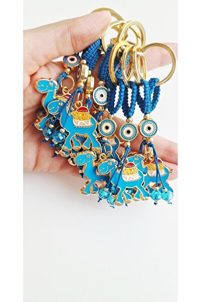Svc Aksesuar Gift Camel Loaded Abundance Keychain - Blue 9.5 cm