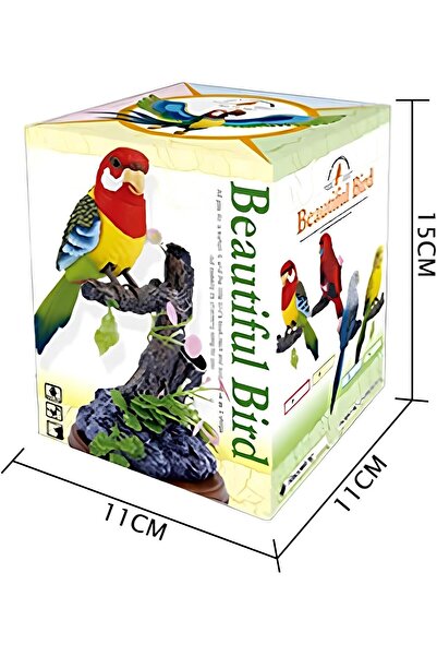TOYSTURKA Pilli Titreşime ve Sese Duyarlı Müzikli Kalemlikli Öten Papağan Deprem Kuşu