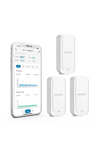 Generics INKBIRD Bluetooth Thermo-hygrometer ITH-11-B (3 Packs)