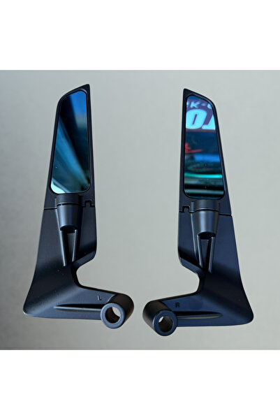 Universal Üniversal H2 Gidon Bağlantılı Katlanır Ayna 8 / 10 mm Aynası Mavi