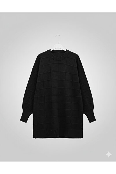 Kirazgym Tunica pulover din tricot moale cu model pătrat