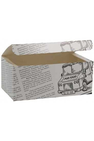 Sofipex Cardboard menu box with flap (newspaper style) 145 x 85 x 60 mm, 400 ...