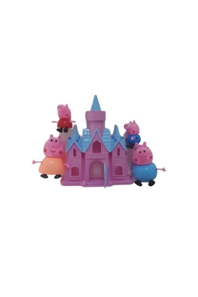 Mad Set Madviun de 4 figurine Peppa Pig, Familie fericită, Jucăria Peppa Pig,...