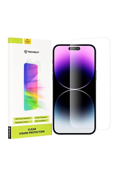 OEM Protector de ecran pentru iPhone 14 Pro Max, Techsuit Clear Vision Glass,...