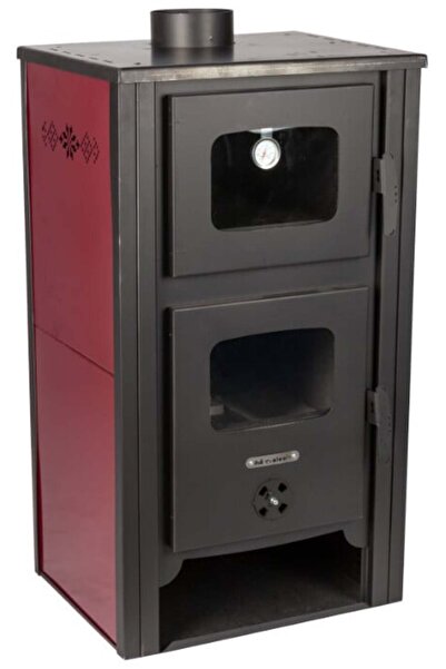 Evotools Semineu pe Lemne cu Cuptor, Perete Dublu si Termometru Plus 12 kw