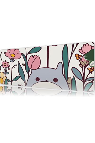 urzuva Totoro Garden 70X30 3MM Kalınlık Premium Gaming oyuncu mousepad, Anti ...