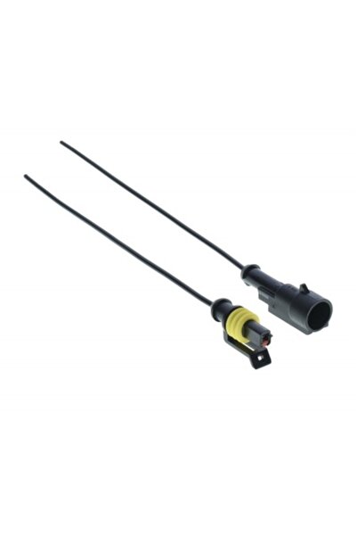 OEM Conector auto impermeabil, 1 fir, 1 pin, 13 cm, negru