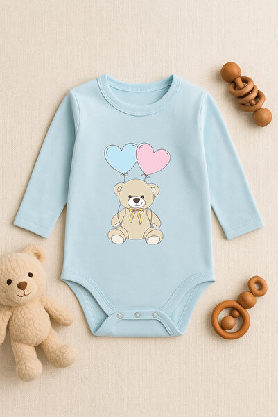 SVART WEAR بدلة أطفال لطيفة مطبوعة عليها نص مع أزرار كبس