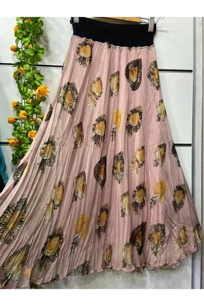 edu collection Шифонова спідниця з підкладкою з візерунком