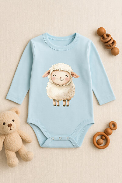 SVART WEAR بدلة أطفال لطيفة مطبوعة عليها نص مع أزرار كبس
