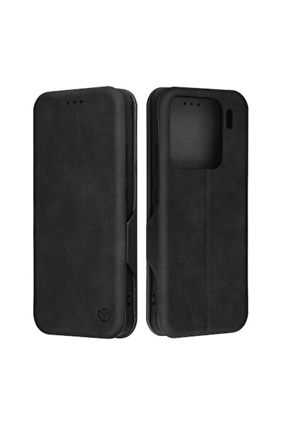 Soho Mobile Husă pentru Xiaomi 15, I47, piele ecologică, neagră