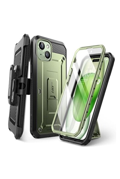 Supcase Carcasă pentru iPhone 15, Unicorn Beetle Pro S41, Policarbonat, Verde