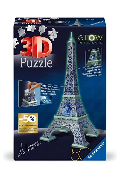 ADORE OYUNCAK Ravensburger Glow in the Dark 3D Puzzle Eiffel Rpb115914