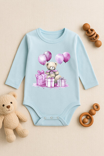 SVART WEAR Cute Baby Bodysuit with Printed Text and Snap Fasteners