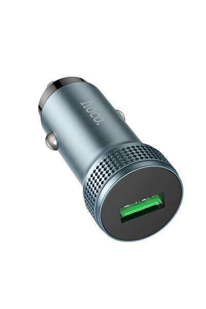 Hoco - Car Charger (Z49A) - USB 3.0, Fast Charging, Universal Compatibility, 18W - Metal Gray