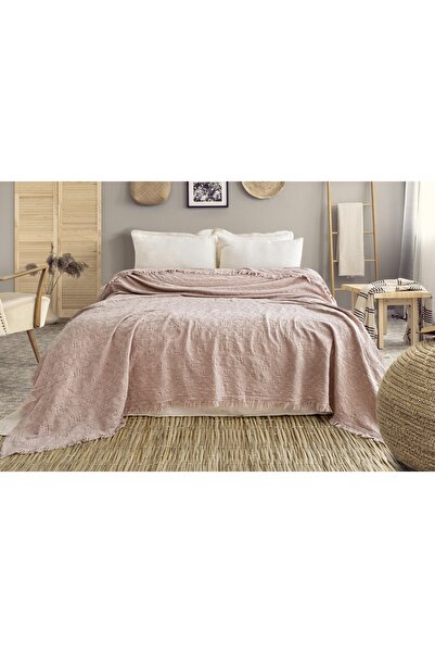 MEET MAYA NATURAL 4 Katlı Müslin %100 Pamuklu Yatak Örtüsü 160x220 cm – Yumuşak, Nefes Alan, Şık Tasarım