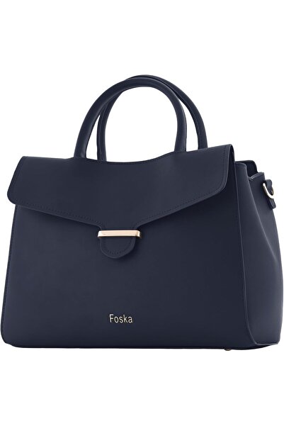 FOSKA Crossbody Bag for Women - High-Grade PU Leather, Adjustable Strap Dark Blue