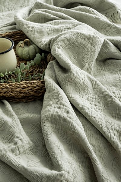 MEET MAYA NATURAL 4 Katlı Müslin %100 Pamuklu Yatak Örtüsü 160x220 cm – Yumuşak, Nefes Alan, Şık Tasarım