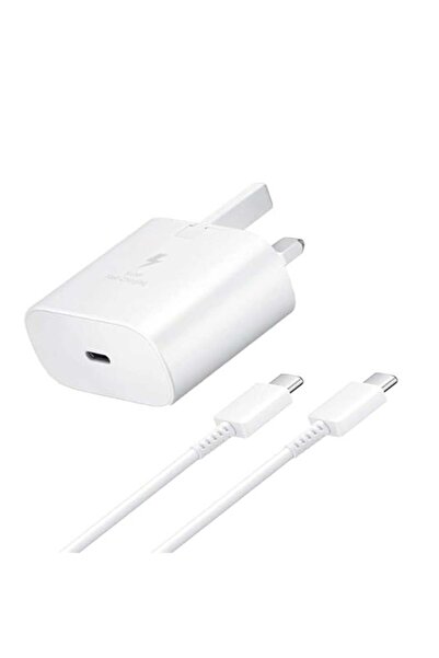 Generic 25W USB-C Fast Charger for Samsung Galaxy S23/S22/S21/A32/A53 (with Type-C Cable)