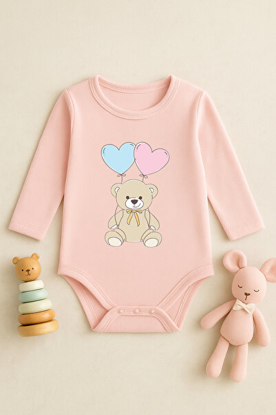 SVART WEAR Cute Baby Bodysuit with Printed Text and Snap Fasteners