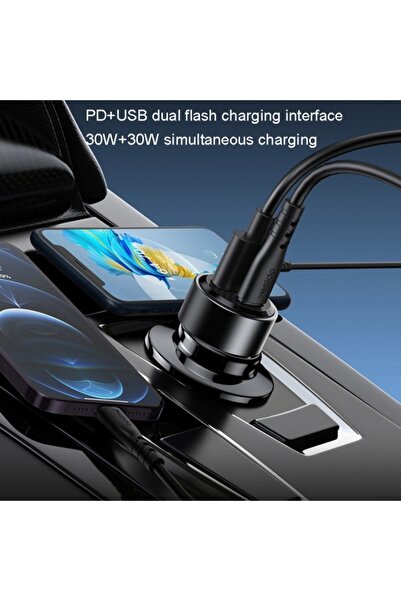 Yesido USB Car Charger Type-C - Black