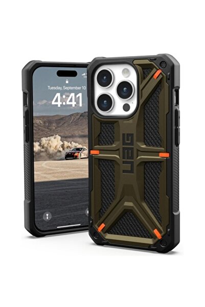 UAG Carcasă pentru iPhone 15 Pro (Policarbonat, Kevlar) - Element Green